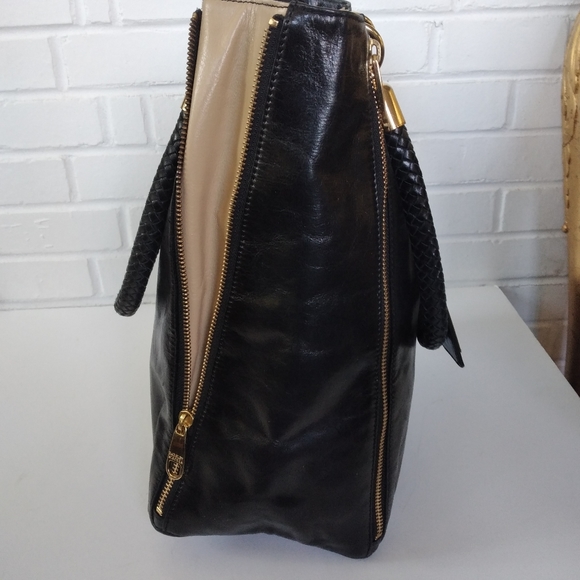 Badgley Mischka Tote black leather - Picture 3 of 7